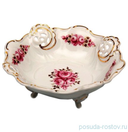Фруктовница 21 см Барбарина &quot;Роза /Золото&quot; / 001062
