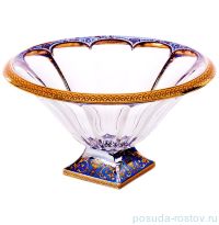 Ваза для фруктов 33 см &quot;Панел /Империя /Синяя&quot; / 065243