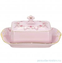 Масленка 250 г.&quot;Соната /Розовый цветок&quot; розовая / 333614
