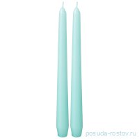 Свечи конические 2,1 х 25 см 2 шт /мятные / 283031
