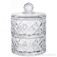 Емкость для хранения10,5 х 15 см с крышкой 2-х ярусная по 280 мл &quot;Diamant&quot; / 342765
