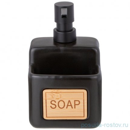Дозатор для моющего средства 500 мл чёрный &quot;Soap&quot; / 347529