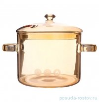 Кастрюля 1,5 л с крышкой медовая &quot;Diamond&quot; / 309845