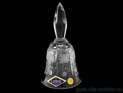 Колокольчик 12,5 см &quot;A.Crystal /Хрусталь резной&quot; / 103658