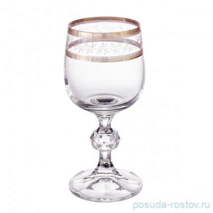 Рюмки 90 мл 6 шт &quot;Клаудия /Золотые листики&quot; V-D / 289487