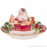 Блюдо 31 х 30 х 16,45 см круглое глубокое &quot;Дед Мороз&quot; / 329426