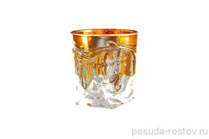 Стопки 55 мл 6 шт &quot;Квадро /Золотые цветы с завитушками&quot; E-S / 148243