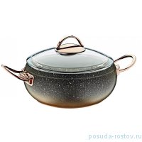 Кастрюля 18 х 8 см с антипригарным гранитным покрытием 2 л медный &quot;KEOPS SETS /GOLD&quot; / 209866