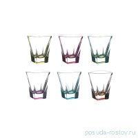 Стопки для водки 60 мл 6 шт &quot;Фьюжн /разноцветное дно&quot; / 117021