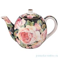 Заварочный чайник 1 л чёрный &quot;Винтаж /Розы&quot; / 233540