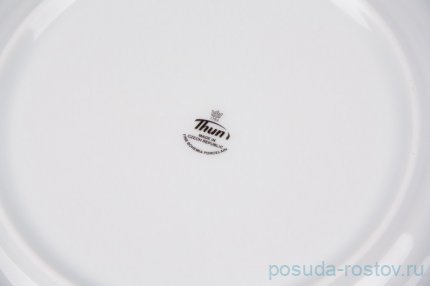 Набор тарелок 25 см 6 шт &quot;Тулип /Золотая ниточка /отводка золото&quot; / 039328