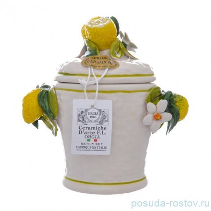 Банка для сыпучих продуктов 17 см &quot;Лимоны&quot; / 275714
