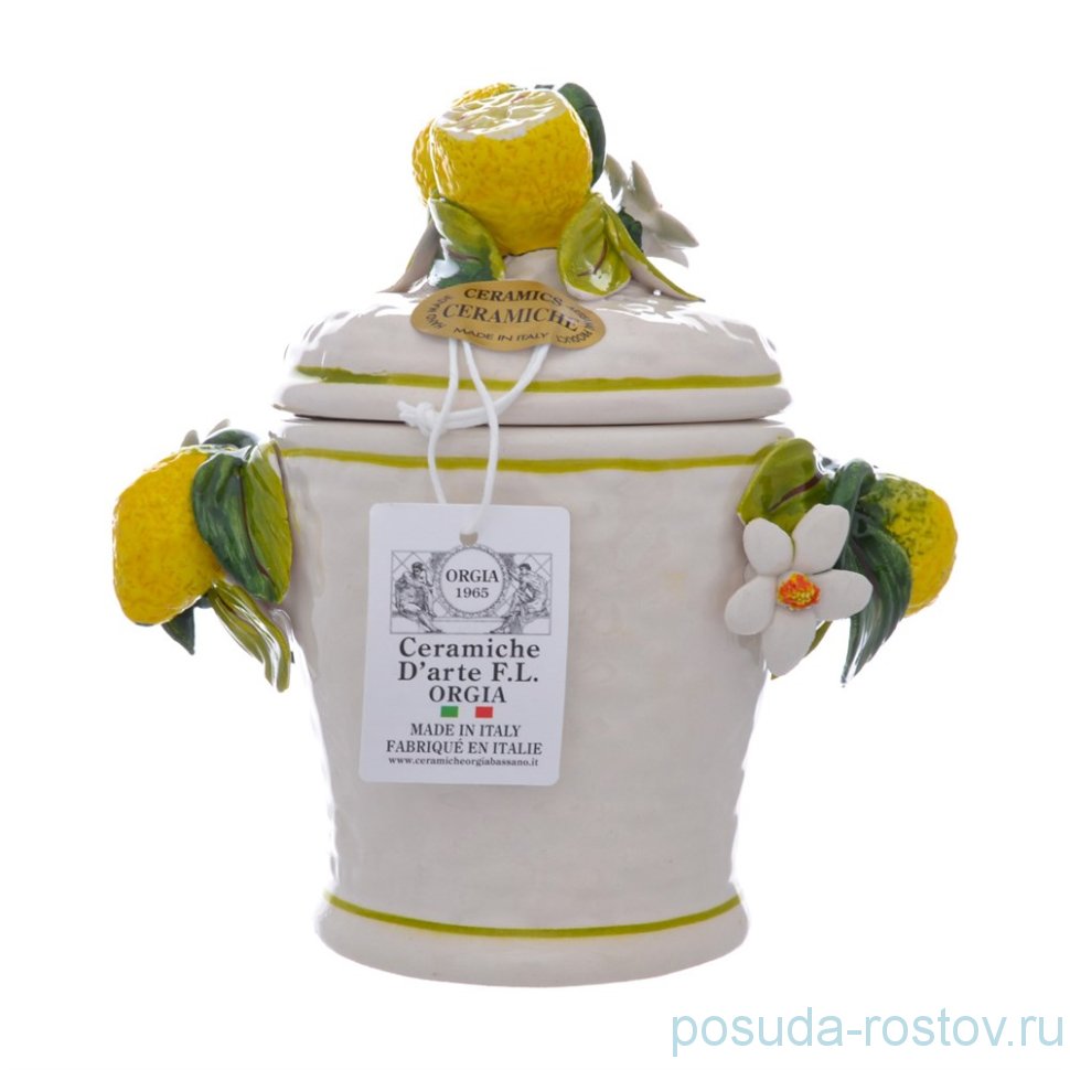 Банка для сыпучих продуктов 17 см "Лимоны" / 275714