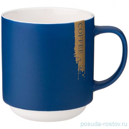 Кружка 410 мл синяя &quot;Coffee&quot; / 337381