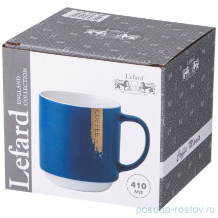 Кружка 410 мл синяя &quot;Coffee&quot; / 337381