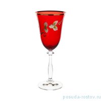 Бокалы для красного вина 250 мл 6 шт &quot;Анжела /Лепка /красная внутри&quot; / 169593