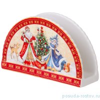 Салфетница 13 х 4 х 8 см &quot;с новым годом! /дед мороз и снегурочка&quot; / 263974