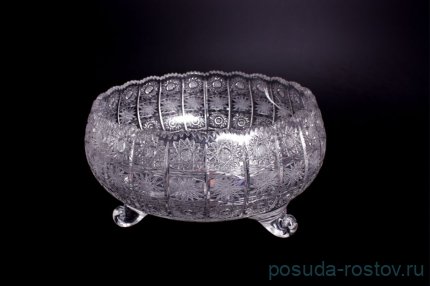 Ваза для конфет 20 см на 3-х ножках &quot;Хрусталь резной&quot; / 045940