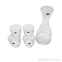Набор для воды 5 предметов (декантер 1,2 л + 4 стакана) &quot;Water set Bar /Без декора&quot; / 094715