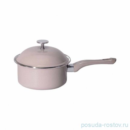 Ковш 18 х 8 см с крышкой эмалированный 1,5 л &quot;charm /кофейный&quot; / 342400