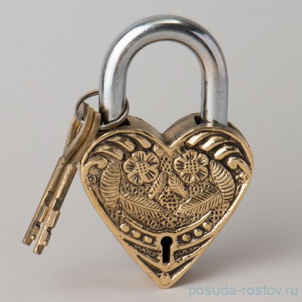 Замок декоративный с ключами 10*7см / 364350