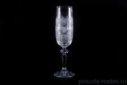 Бокалы для шампанского 180 мл 6 шт &quot;Мирель /Хрусталь резной&quot; / 086060