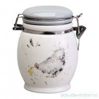 Банка для сыпучих продуктов 11,5 х 15 см с зажимом 700 мл &quot;Funny hens&quot; / 368031