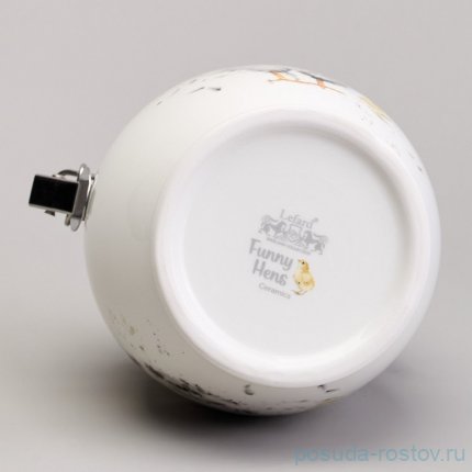 Банка для сыпучих продуктов 11,5 х 15 см с зажимом 700 мл &quot;Funny hens&quot; / 368031