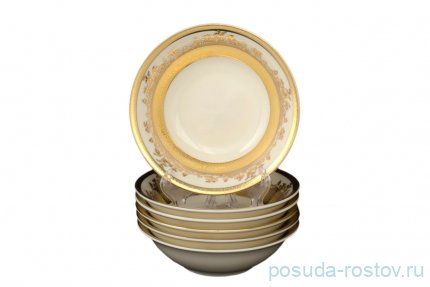 Набор салатников 13 см 6 шт &quot;Констанц /Cream Gold 9320 /Золотая лента&quot; / 043641
