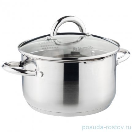 Кастрюля 20 x 11,5 см со стеклянной крышкой 3 л &quot;profi home&quot; / 273855
