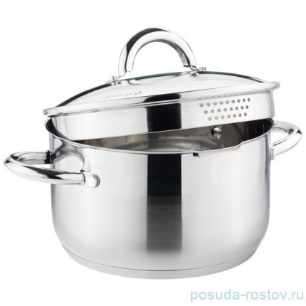 Кастрюля 20 x 11,5 см со стеклянной крышкой 3 л &quot;profi home&quot; / 273855