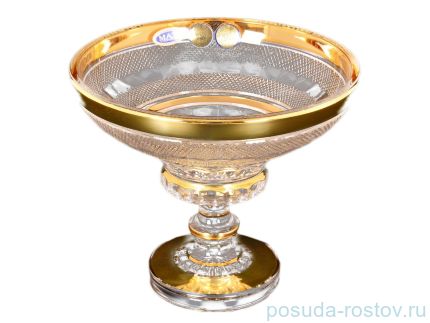 Конфетница 15 см н/н &quot;Max Crystal /Хрусталь с золотом&quot; / 124847