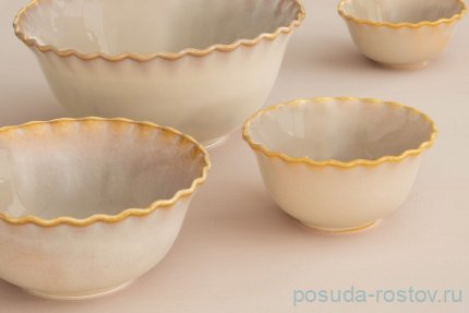 Салатник 20 см 1,5 л песочный &quot;Onde&quot; / 291594