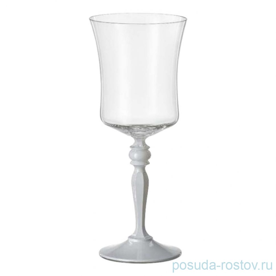 Бокалы для белого вина 185 мл 6 шт "Грация /Porcelain" белая ножка / 351853