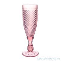 Бокалы для шампанского 6 шт &quot;Мелкий ромб /Гранат&quot; / 273169