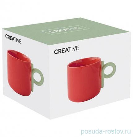 Кружка 350 мл красная &quot;Creative&quot; (подарочная упаковка) / 333790