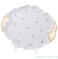 Поднос 39 см &quot;Офелия /Мелкие цветы /Широкая кайма&quot; / 276394