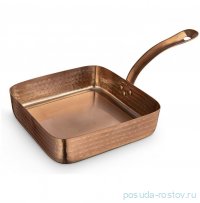 Сковородка 14 x 14 x 3.8 см квадратная мини с одной ручкой для подачи &quot;Hammered&quot; / 370367
