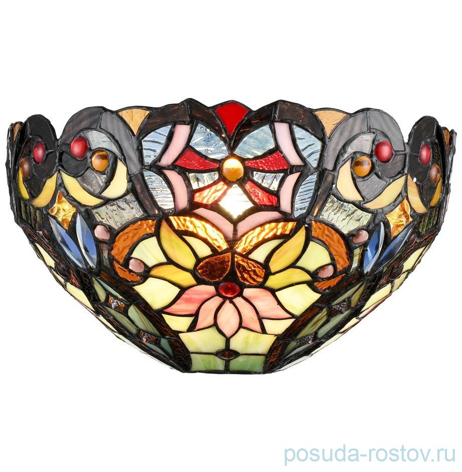 Бра 1 рожковый "Tiffany" Цветы и камения / 304777