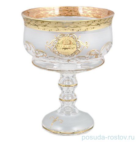 Ваза для конфет 13 см н/н "Богемия /Антик золото" B-G / 097308