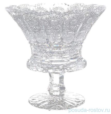 Вазочка 16 см н/н &quot;Glasspo /Хрусталь резной&quot; / 011742