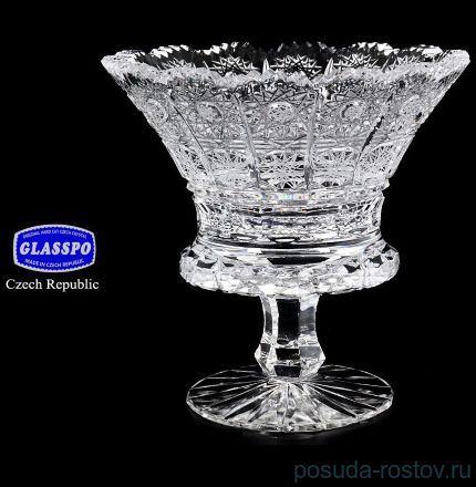 Вазочка 16 см н/н &quot;Glasspo /Хрусталь резной&quot; / 011742