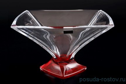 Ваза для фруктов 32 см н/н &quot;Квадро /Красное дно&quot; / 080392