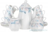 Кофейный сервиз на 6 персон 15 предметов &quot;Роза /Голубая роза&quot; / 150908
