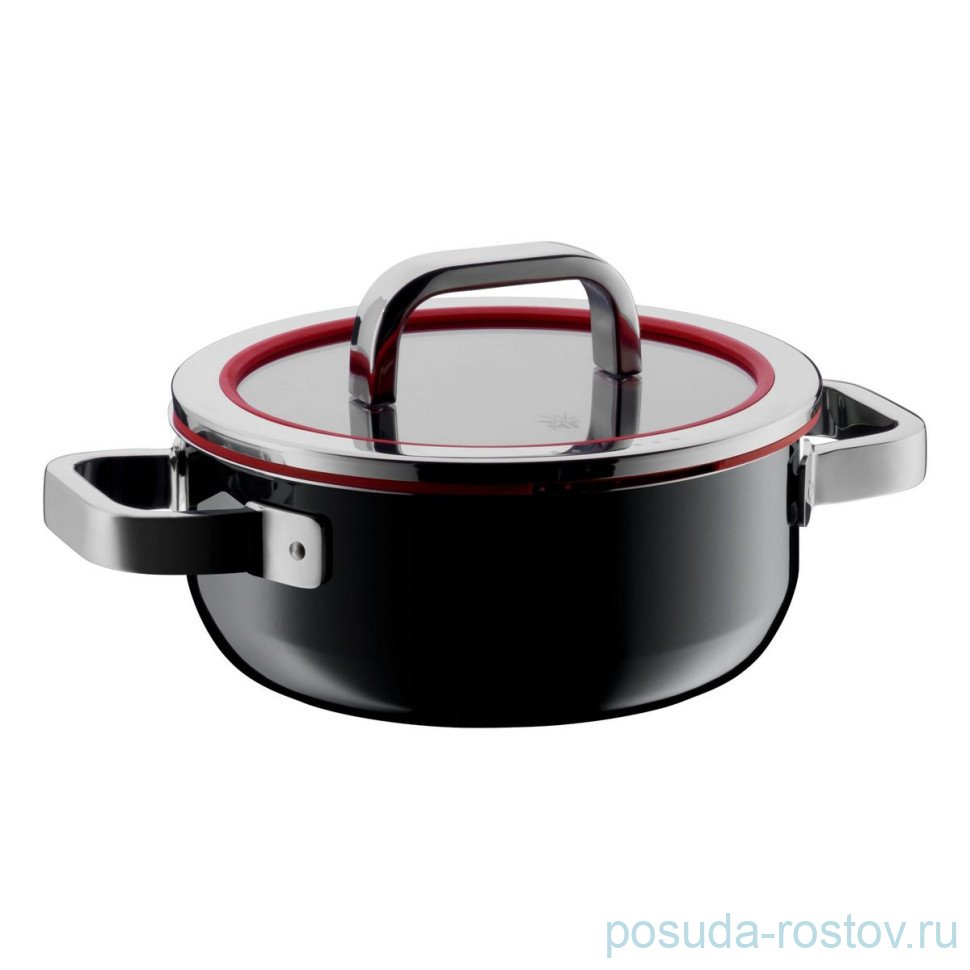 Кастрюля 20 см с крышкой чёрная "Fusiontec Functional" / 333272