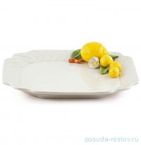 Поднос 36 х 36 см квадратный &quot;Лимон&quot; / 334309