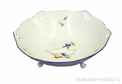 Конфетница 17 см перф. н/н &quot;Мэри-Энн /Гуси&quot; / 078242