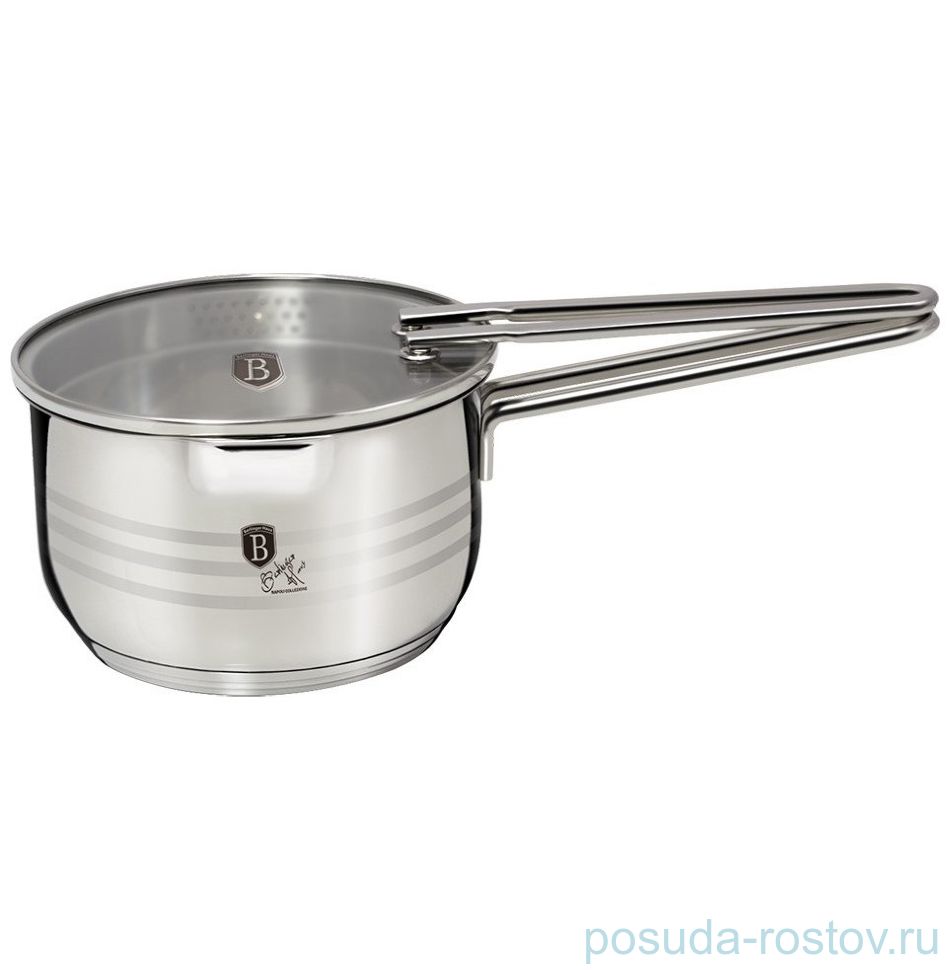 Ковш 16 см с крышкой с отверстием для слива "Stainless Steel Napoli Collection" / 135739