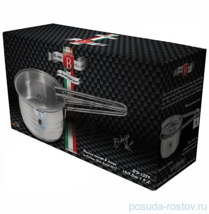 Ковш 16 см с крышкой с отверстием для слива &quot;Stainless Steel Napoli Collection&quot; / 135739