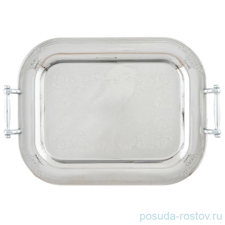 Поднос 50 x 36 см прямоугольный с ручками "Barocco Inox" / 339796
